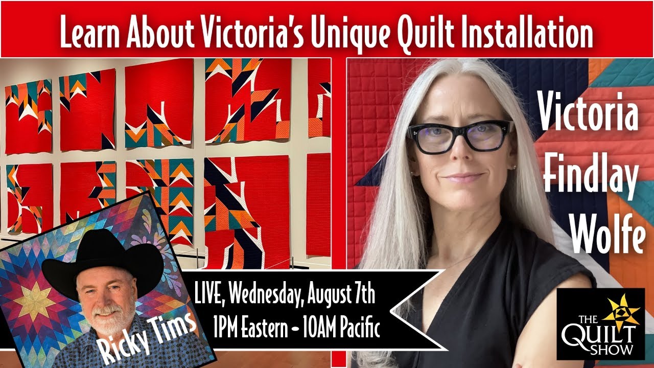 Ricky Tims LIVE — интервью с Викторией Финдли Вулф в Международном музее квилта