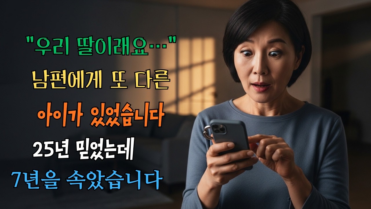 25년 남편의 배신… 7년 동안 또 다른 가족이 있었습니다#중년부부 #실화사연