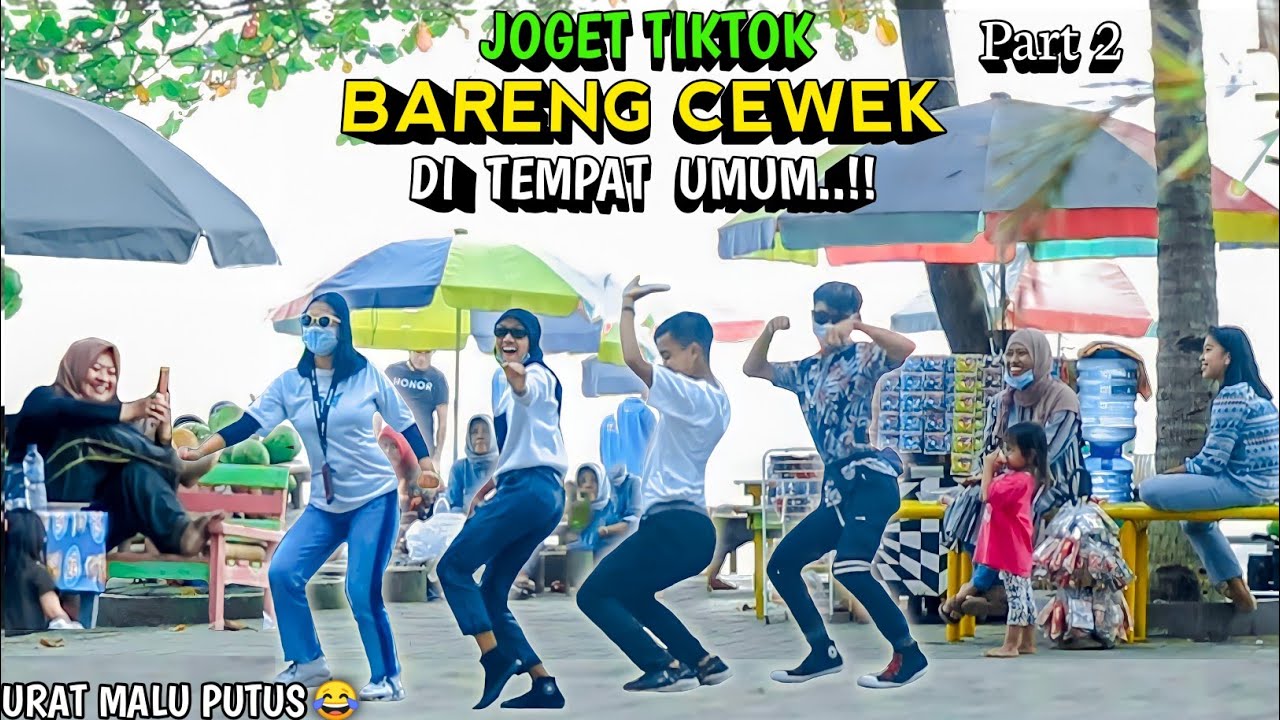 JOGET TIKTOK BARENG CEWEK DI TEMPAT UMUM PART 2.. NGAKAK PARAH | PRANK INDONESIA