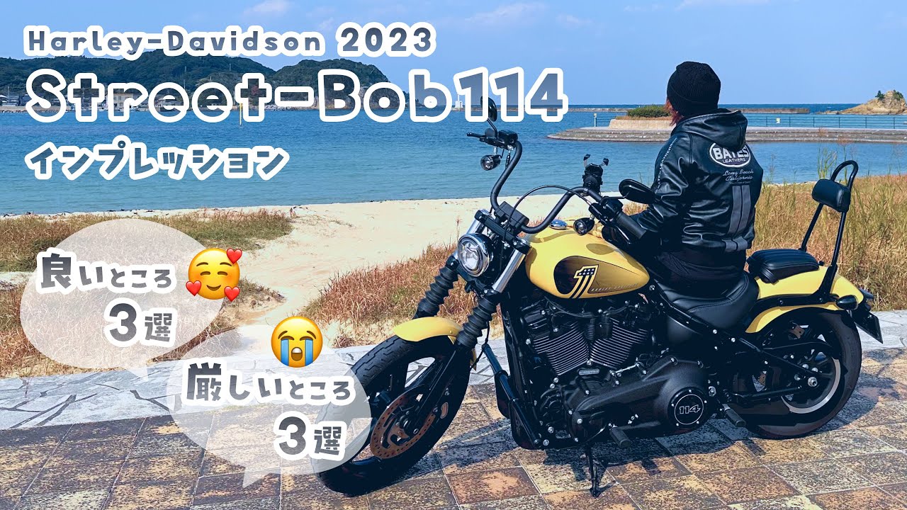 ハーレーダビッドソンのストリートボブに700km乗って思ったこと 素晴らしい点 VS 厳しい点  | FXBBS ストリートボブ114 2023