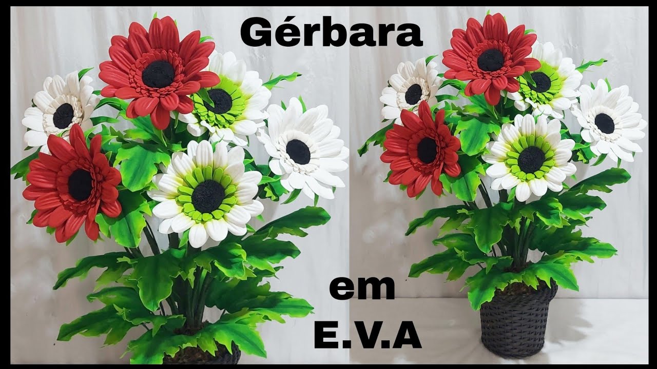 Arranjo para chão de gérberas em E.V.A