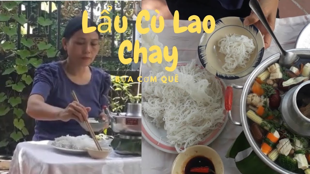 Nấu Lẩu Cù Lao Chay và ăn cùng mình #cơmquê 