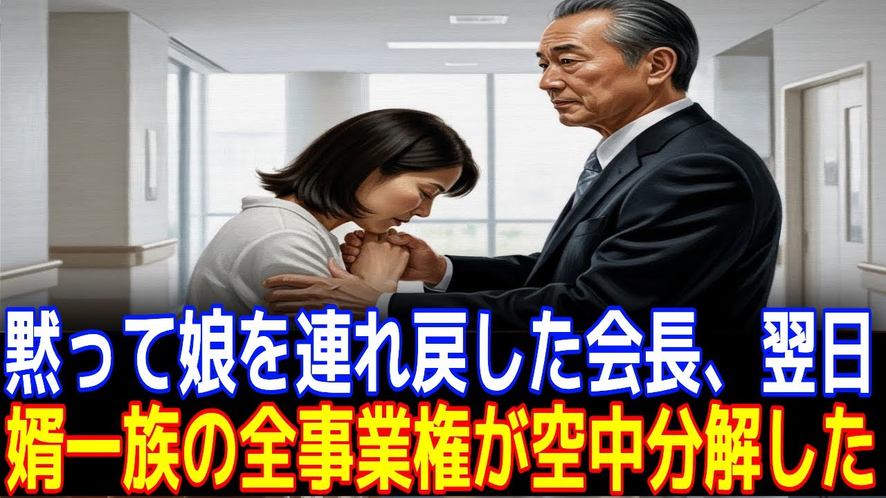 黙って娘を連れ戻した会長、翌日婿一族の全事業権が空中分解した