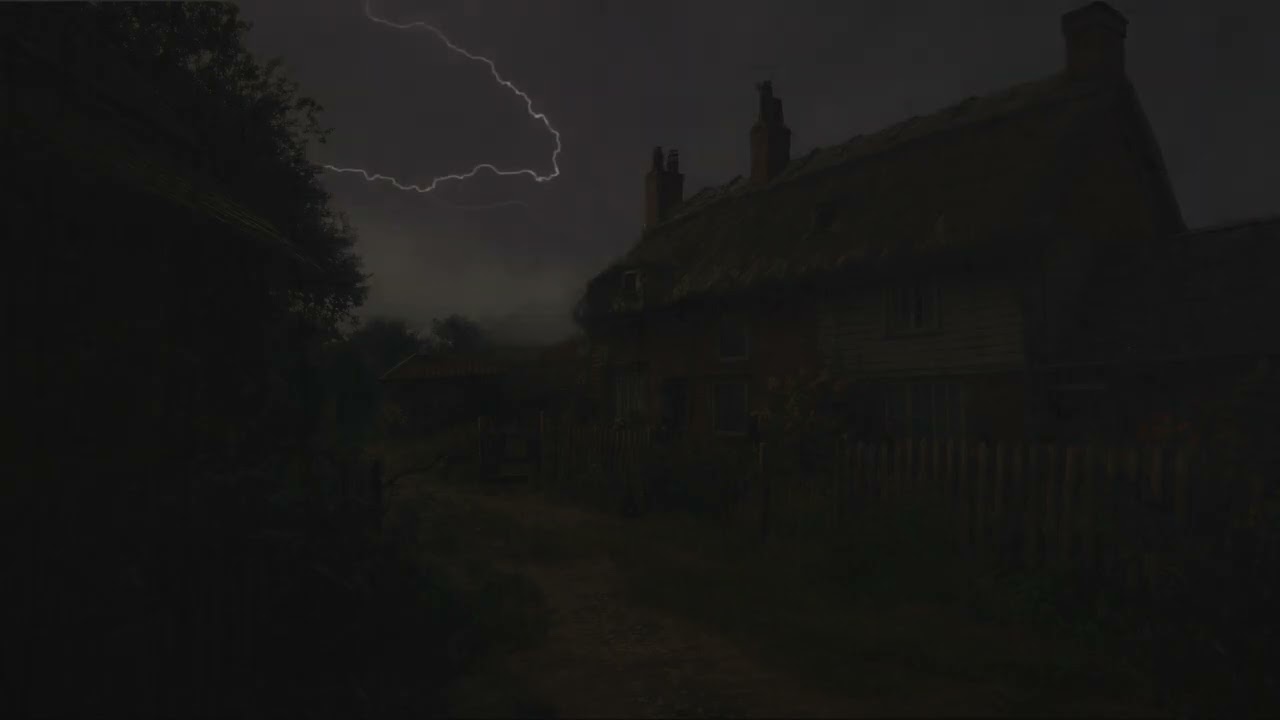 Deep Rolling Thunders in Distance | Dark Clouds Night | Calm Before the Storm