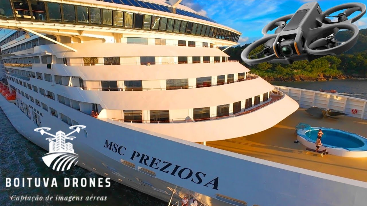Navio MSC PREZIOSA saindo do Porto de Santos 15/02/2026