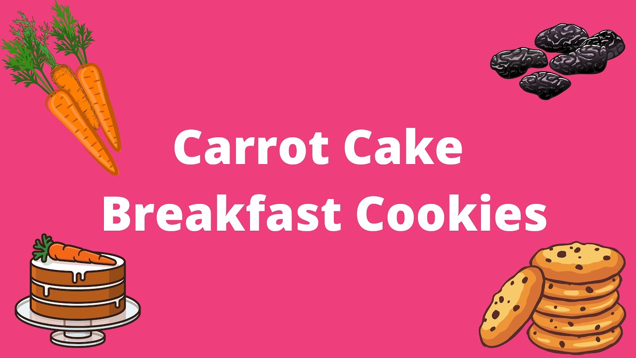 Carrot cake Breakfast Cookies