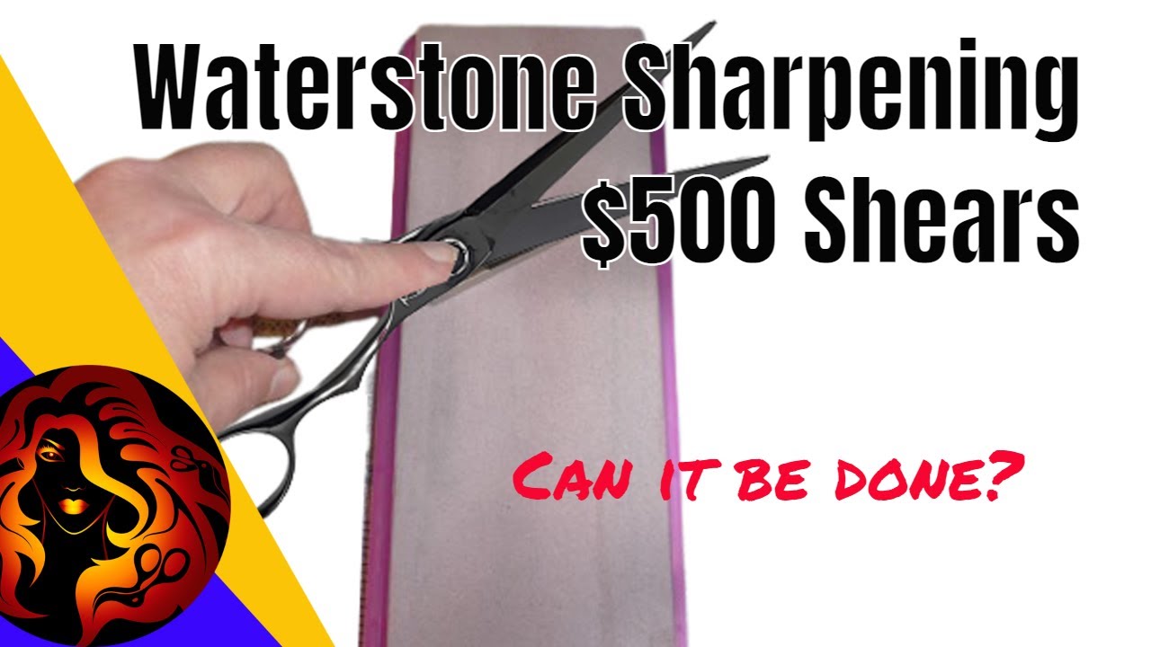 Sharpening $500 shears using only a Waterstone | Bonika Shears