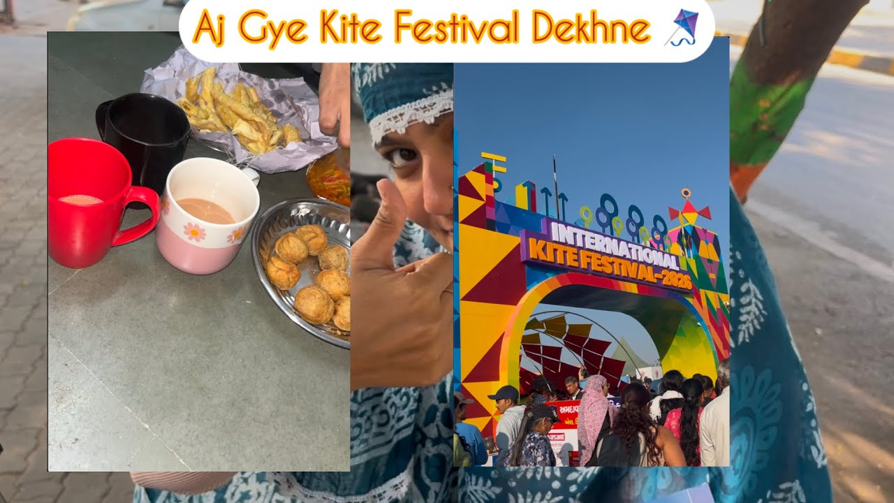 Vlog 8|| Aj Gye Kite Festival Dekhne 🪁||Friends Aur Masti Mode On ☺️ 