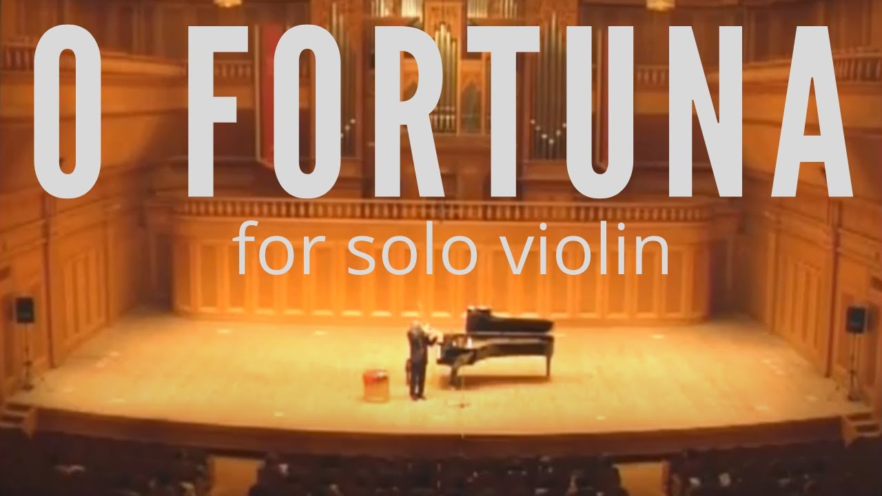 O Fortuna Carmina Burana by Carl Orff. Famous music solo violin cover