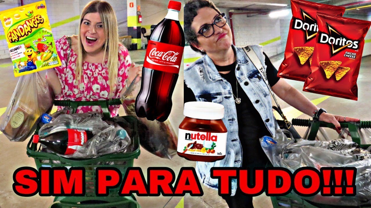 MINHA M&Atilde;E DISSE SIM PARA TUDO NO MERCADO !!