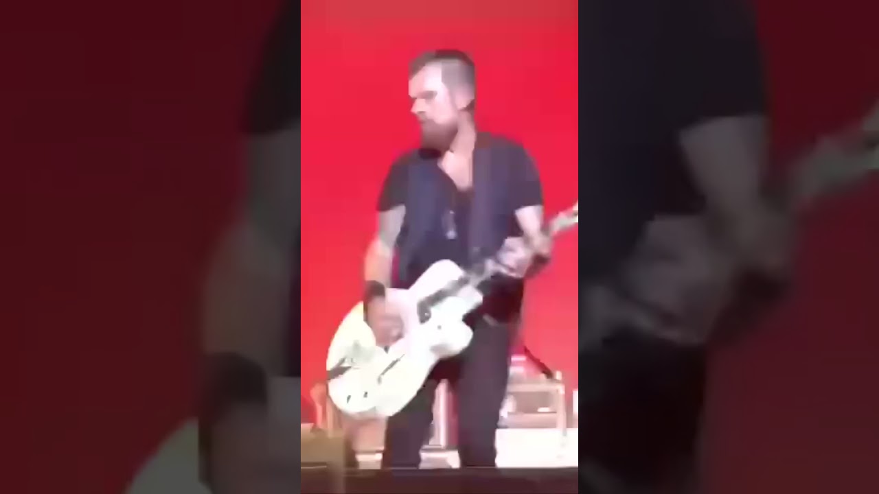 Front Row for The Cult 🔥 White Falcon Guitar in Full Rock Glory