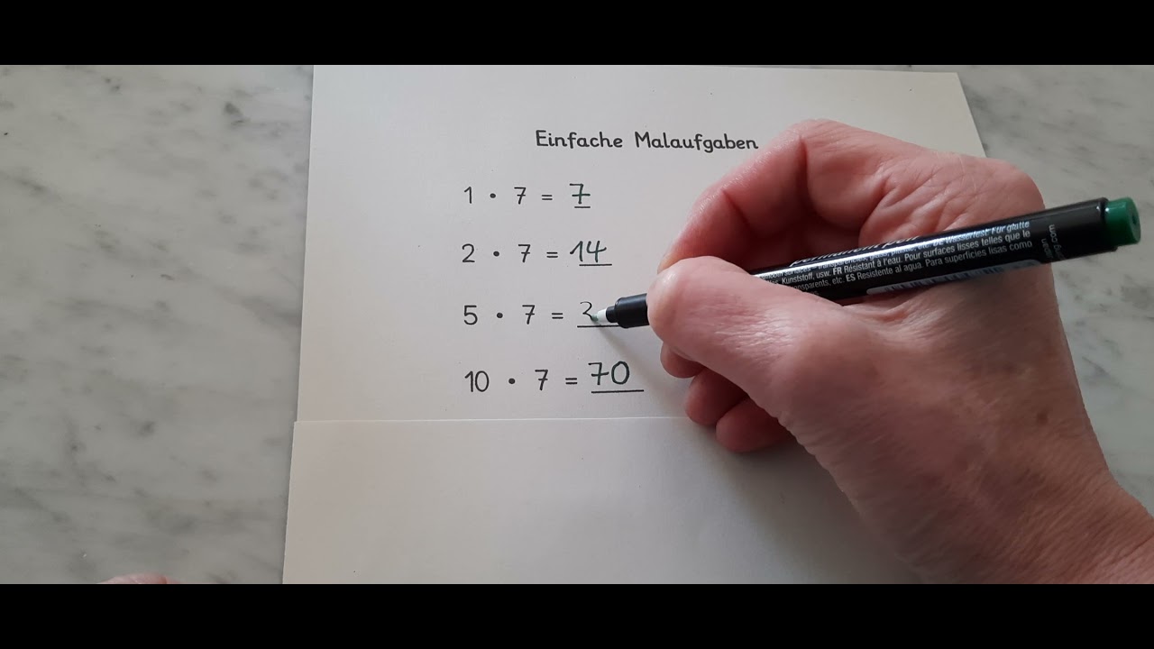 Einfache Malaufgaben