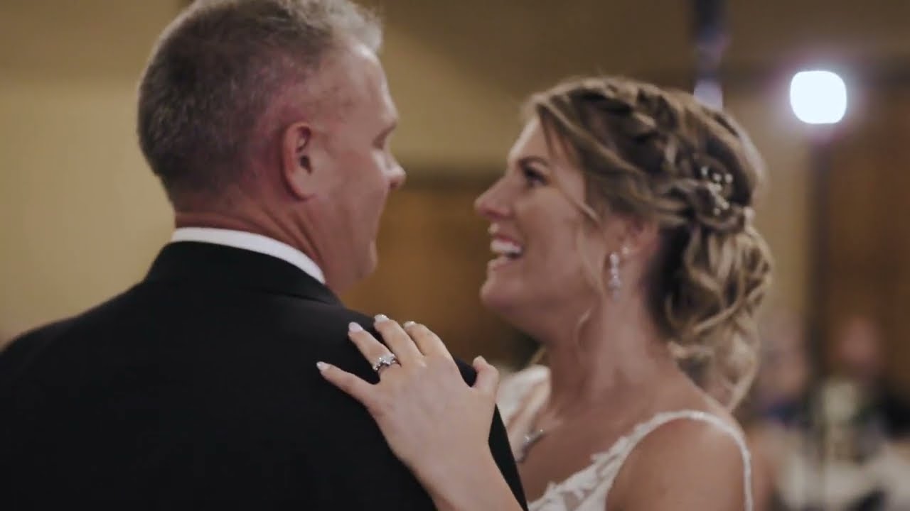 Father surprises daughter and guests by secretly singing and recording Father Daughter dance song