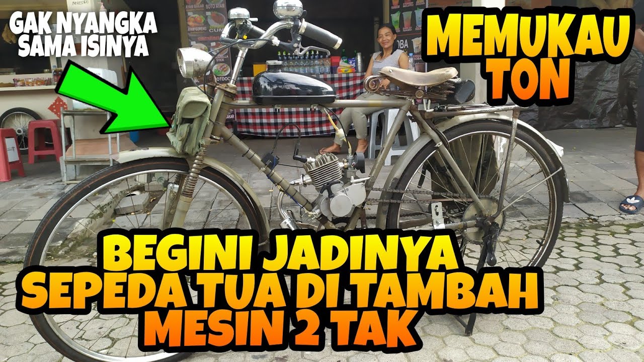 PRAM CHANNEL REVEIW SEPEDA TUA BERMESIN MOTOR  2 TAK | SEPEDA MOTOR