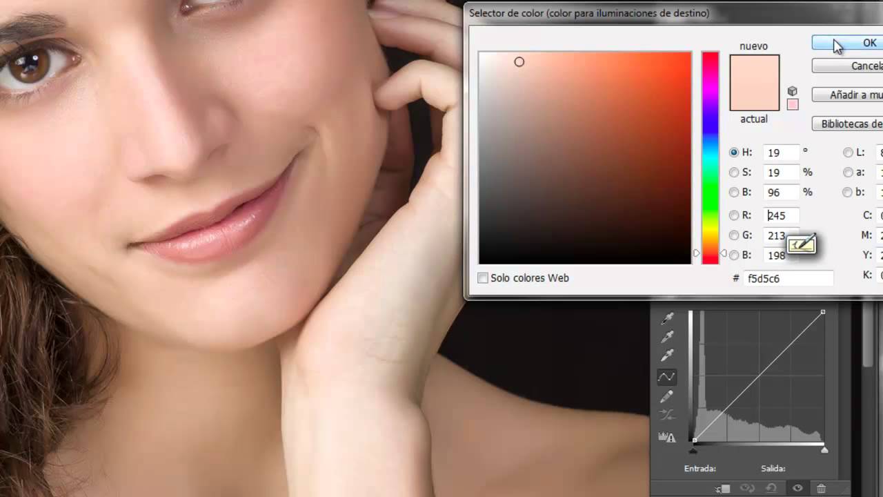 Tutorial para Igualar tono de piel con Photoshop. Tutorial en español