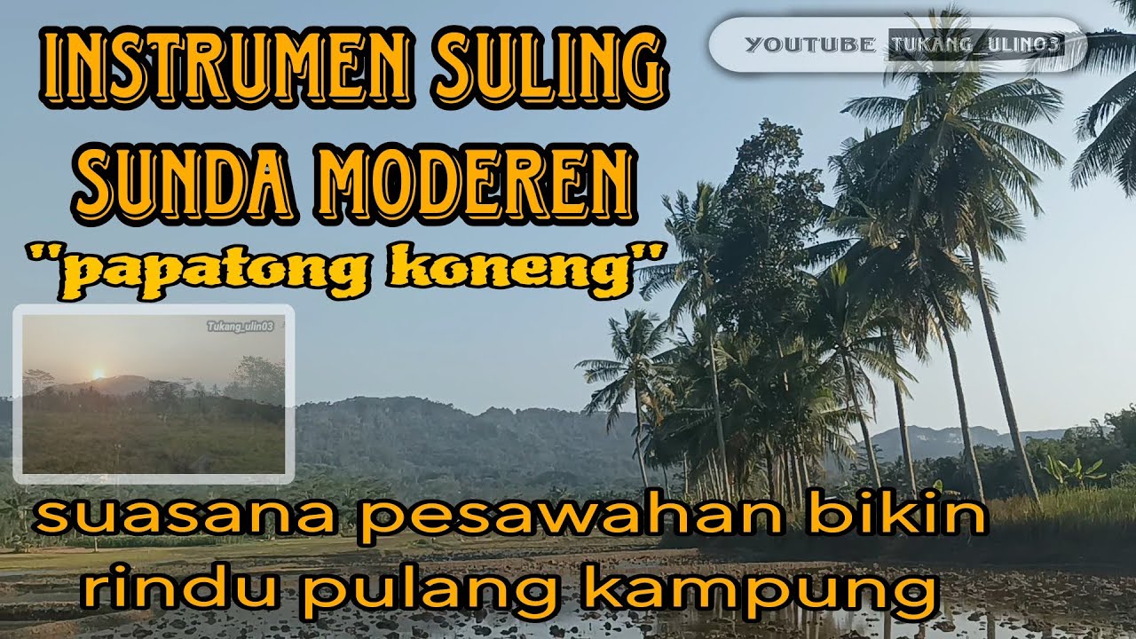 instrumen suling Sunda modern || mengiringi suasana persawahan daerah pakidulan