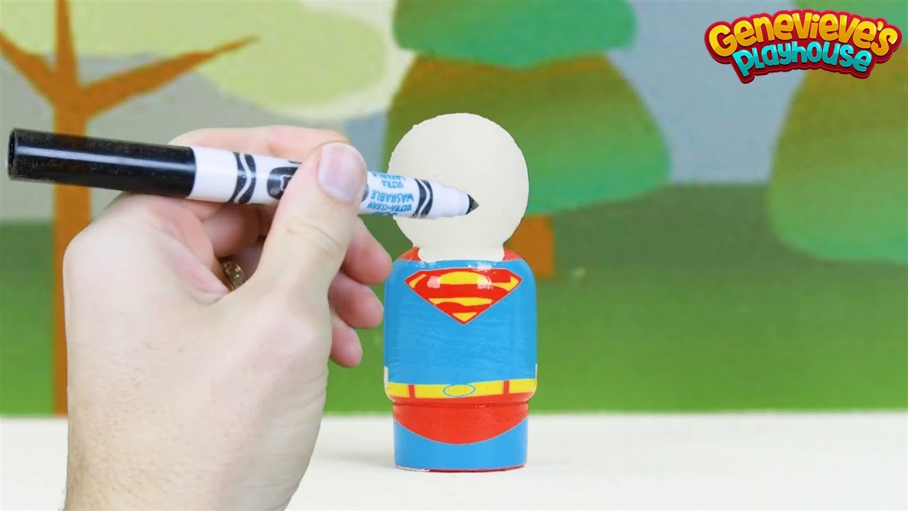 Superheroes lose their colors! Kids, help us paint them!