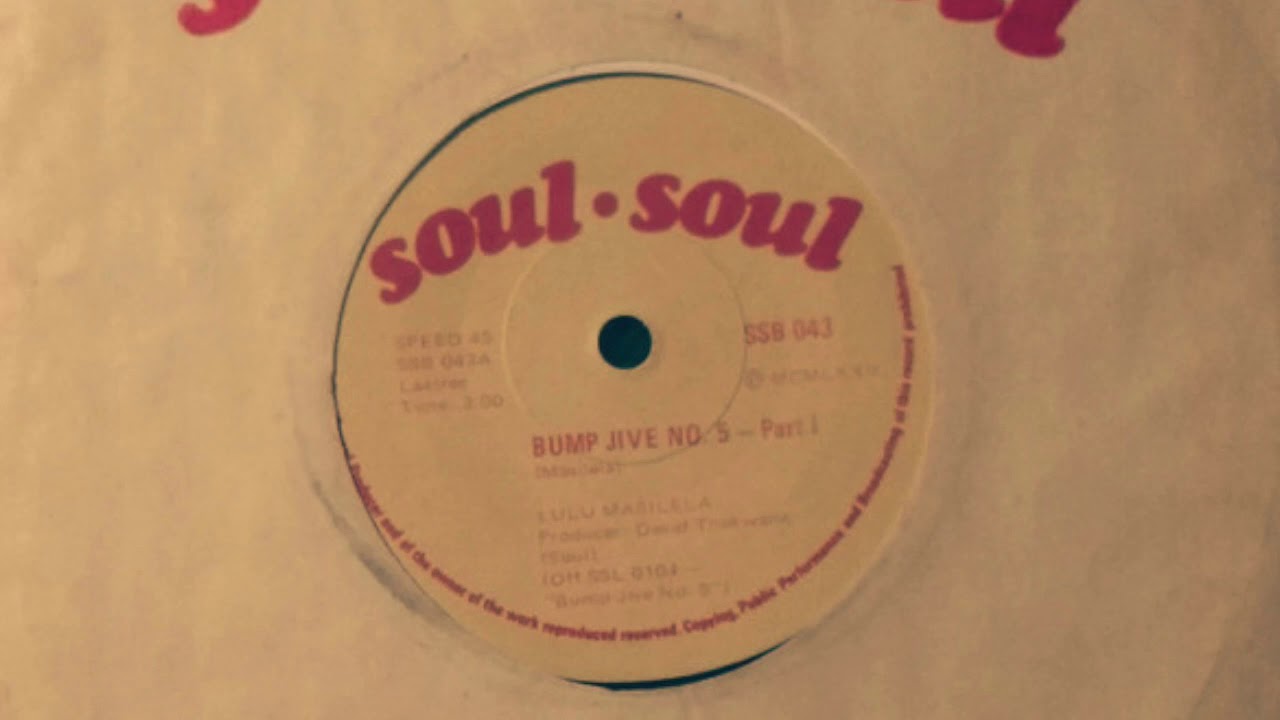 Lulu Masilela ‎– Bump Jive No. 5 (1975) South African 7