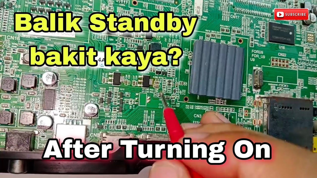 SKYWORTH 42 led back to standby mode after turning on.