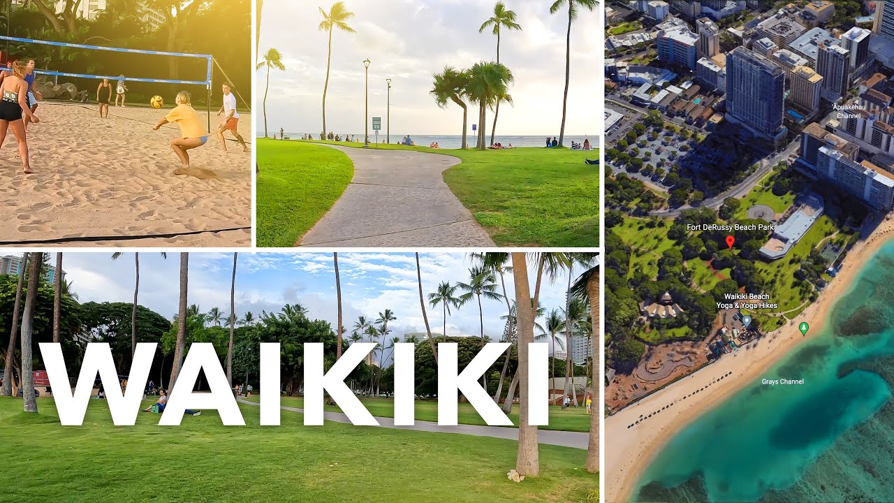 Waikiki Beach - Fort DeRussy Beach Park - Walk Tour