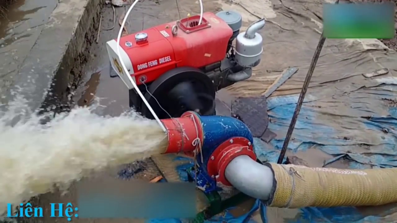 Máy bơm nước chạy dầu đầu nổ D15 cực khỏe