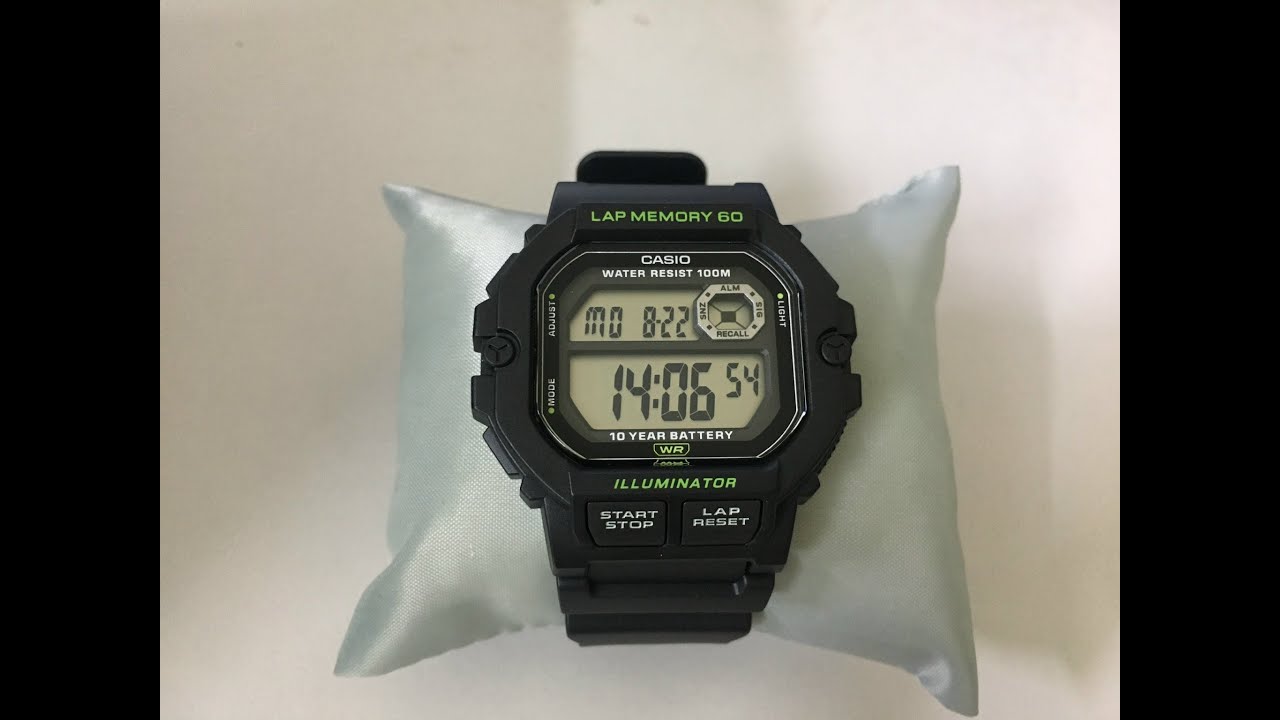 Mở hộp đồng hồ Casio WS-1400H-1AVDF chính hãng mua trên Shopee Mall
