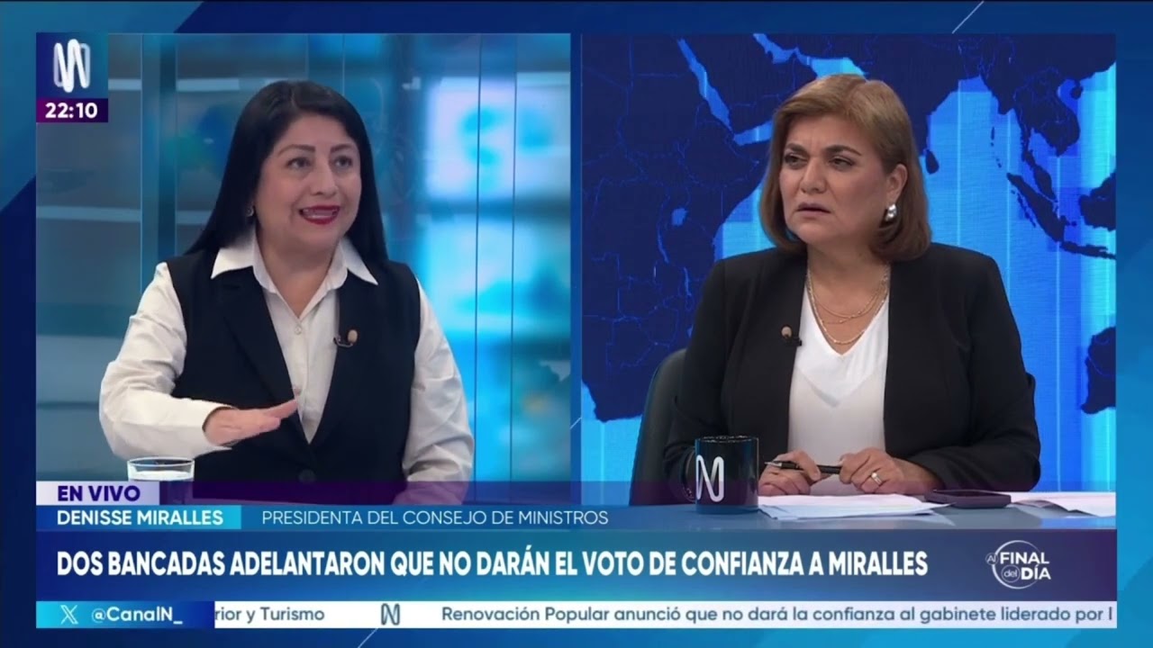 #Entrevista | La presidenta del Consejo de Ministros, Denisse Miralles, estuvo en Al final del d&iacute;a.