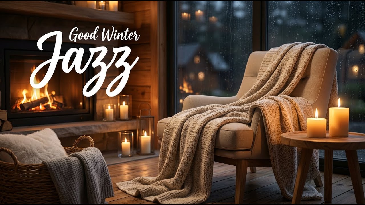 Cozy Room Jazz for Deep Sleep | Stress Relief, Calm Nights & Winter Comfort