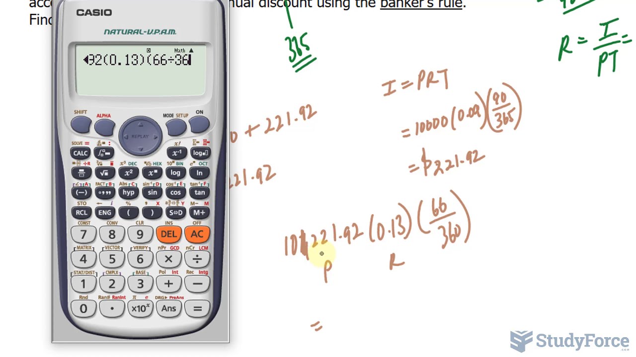 Find Effective Interest Rate of a Simple Discount Note