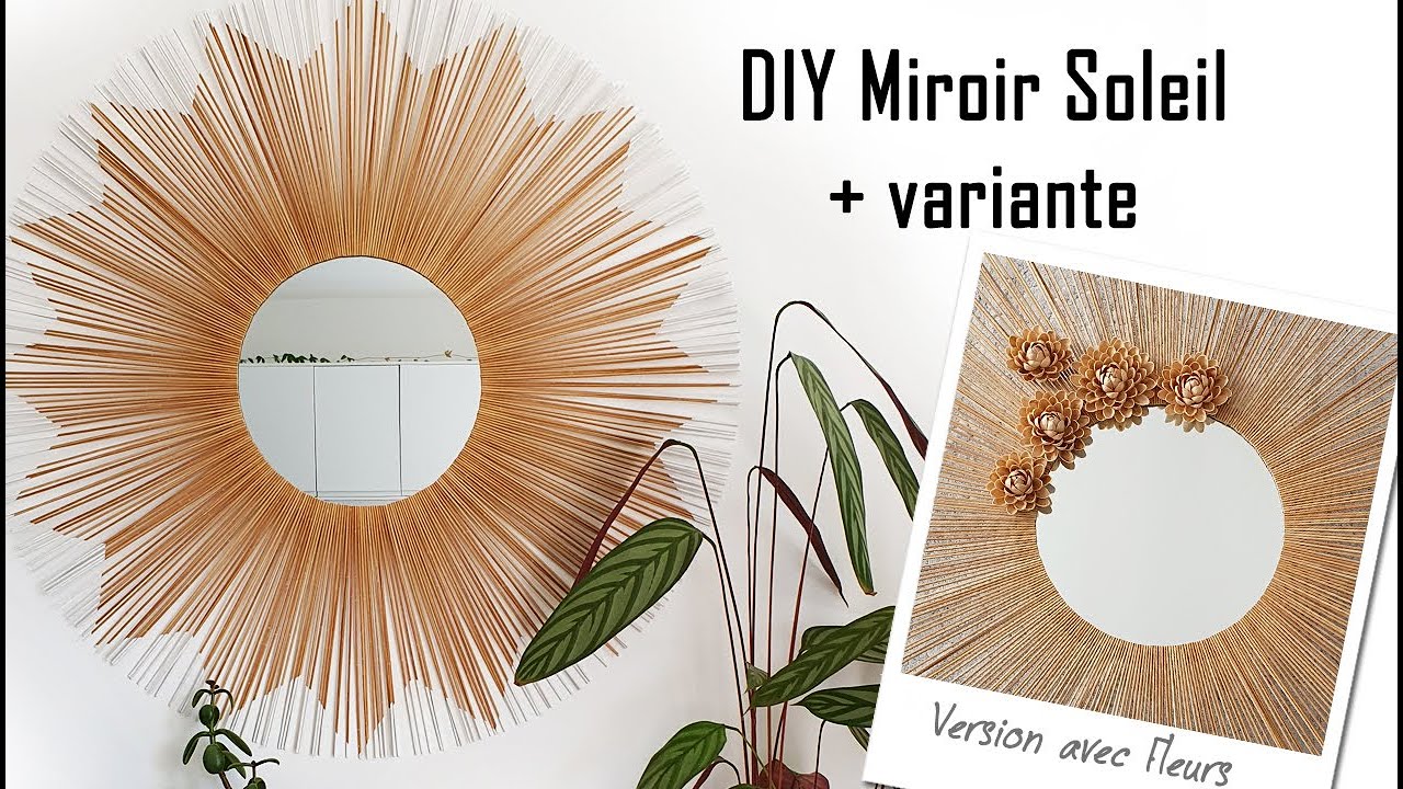 DIY Boho Style Декоративное Солнцезащитное Зеркало и вариант