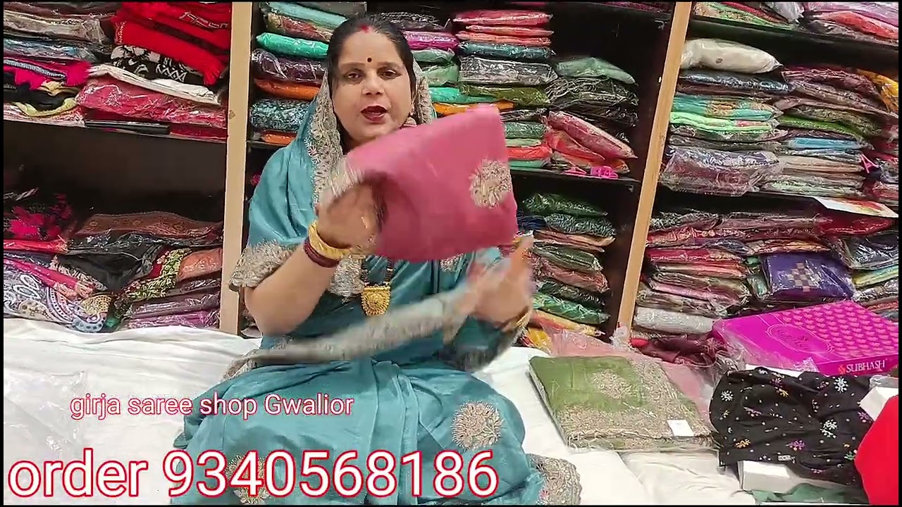New collection#fancy saree#bridal saree Girija saree shop Airport road Bhagat Singh Nagar Gwalior 
