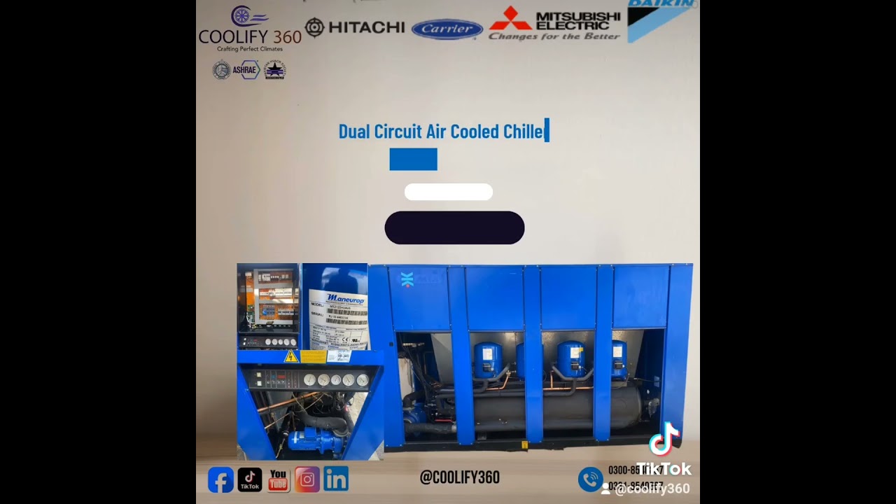 40 HP Air Cooled Chiller Dual Circuit-MTA ITALY