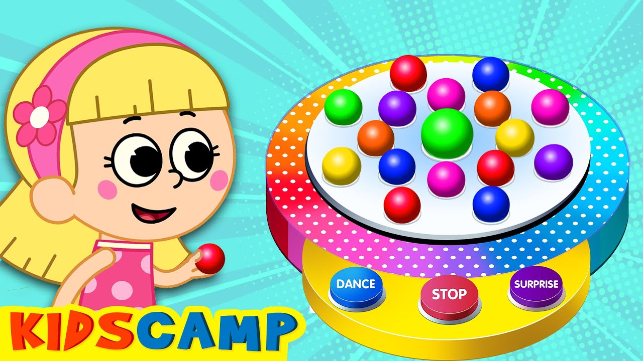 🌈 Dancing Balls Song | KidsCamp Nursery Rhymes And Kids Songs