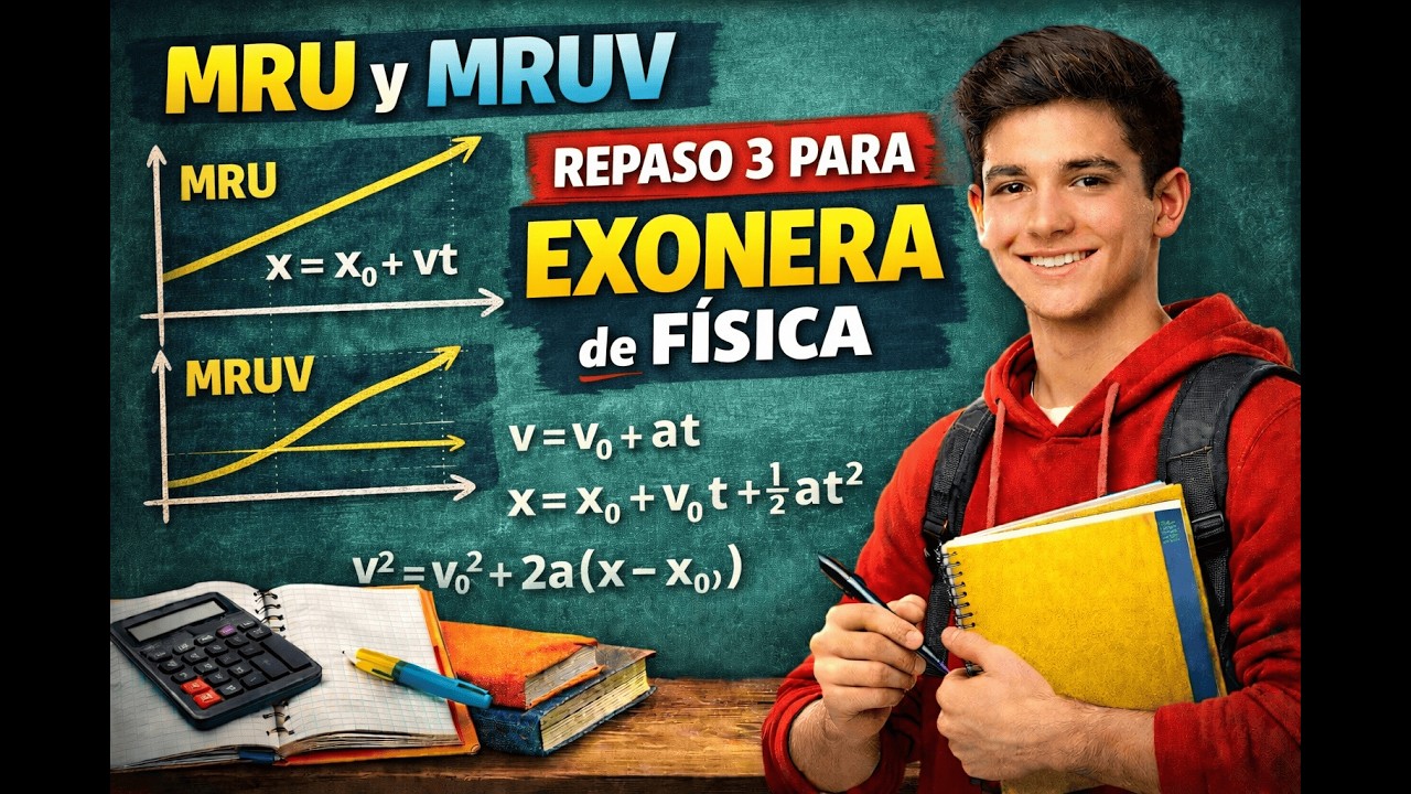 MRU y MRUV | Repaso 3 física exonera