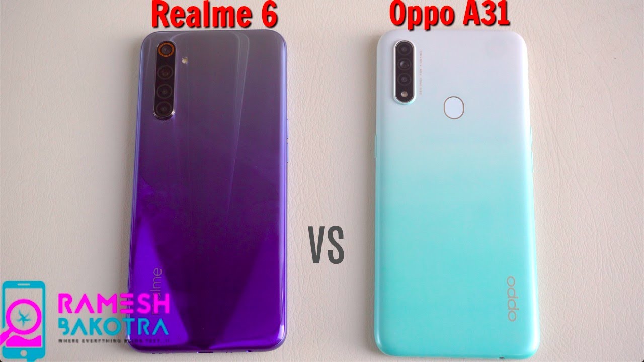 Realme 6 vs Oppo A31 SpeedTest and Camera Comparison