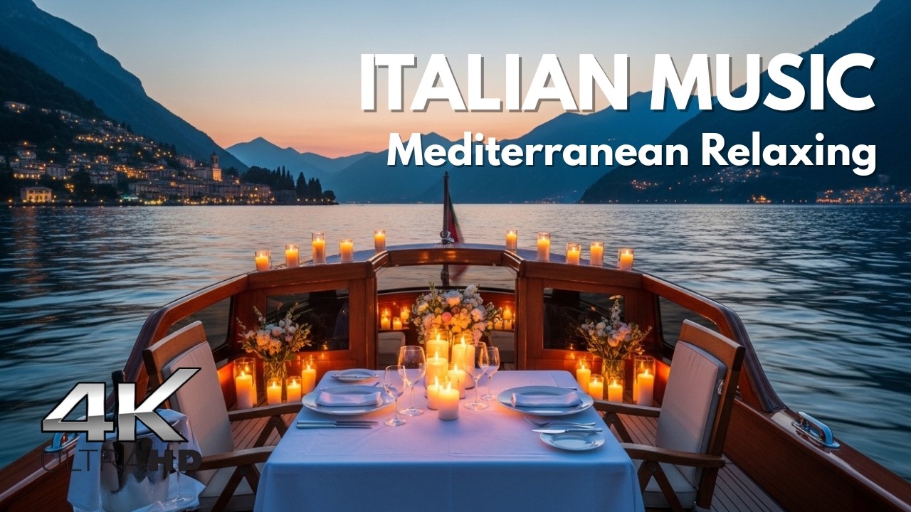 🌊 Italian Coastal Bliss 🇮🇹 Amalfi & Lake Como 4K 🎶 Mediterranean Music🎶