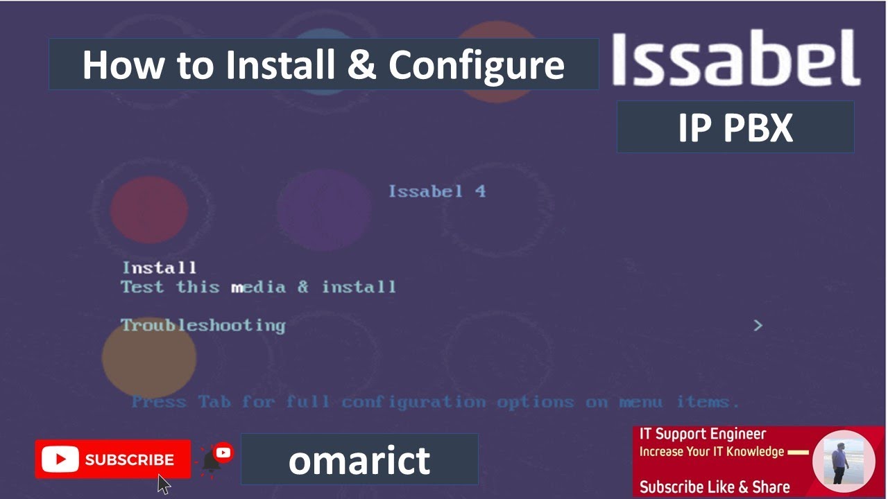How to install & Configure Issabel IP PBX | IT Support Engineer | omarict