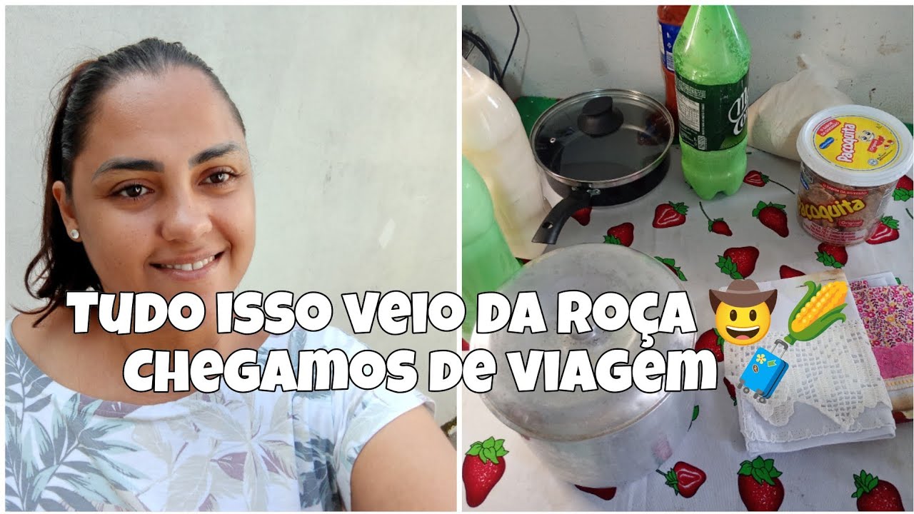 Olha o que trouxemos da roça 😍🌾🤠 Chegamos bem da viagem 🧳❤️
