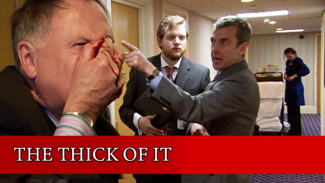 Malcolm Tucker Breaks Glenn's Nose | The Thick of It | BBC Comedy Greats