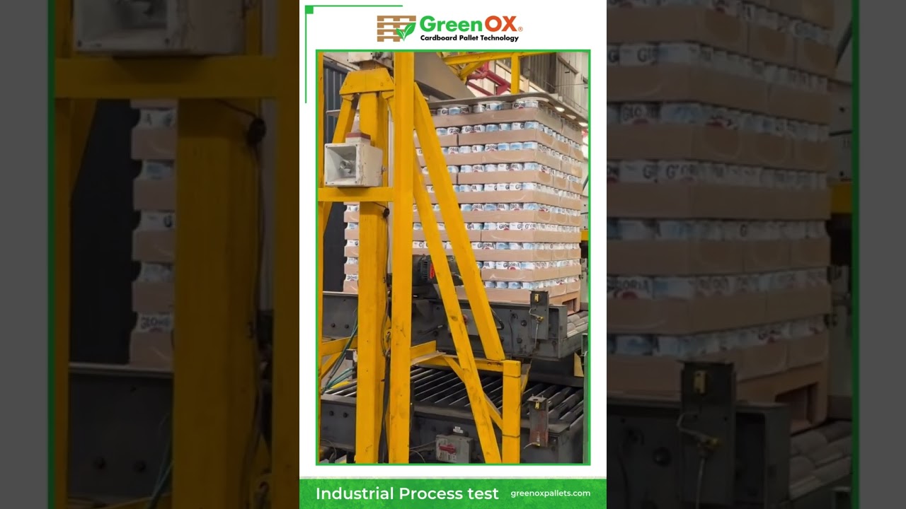 Automated Warehouse Test &ndash; Cardboard Pallet with Yoghurt Cups