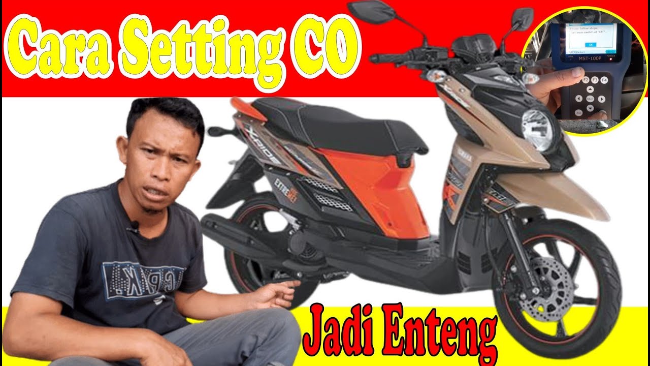 CARA SETTING CO YAMAHA X RIDE TARIKAN JADI ENTENG