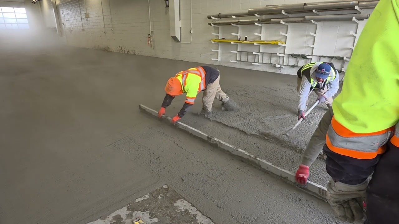 Industrial Concrete: Pumping and Placing a Garage Slab