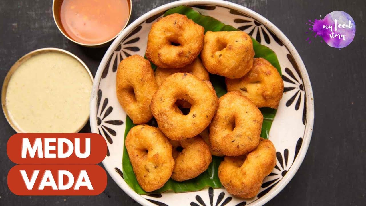 Medu Vada Recipe with lots of tips for crispy fluffy vadas without a wet grinder