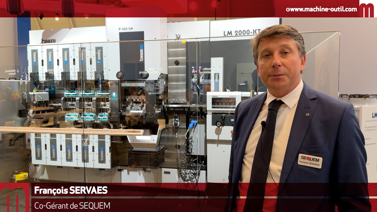 Machine de découpage, formage, soudage laser et taraudage de flancs métalliques Bihler LM 2000 KT