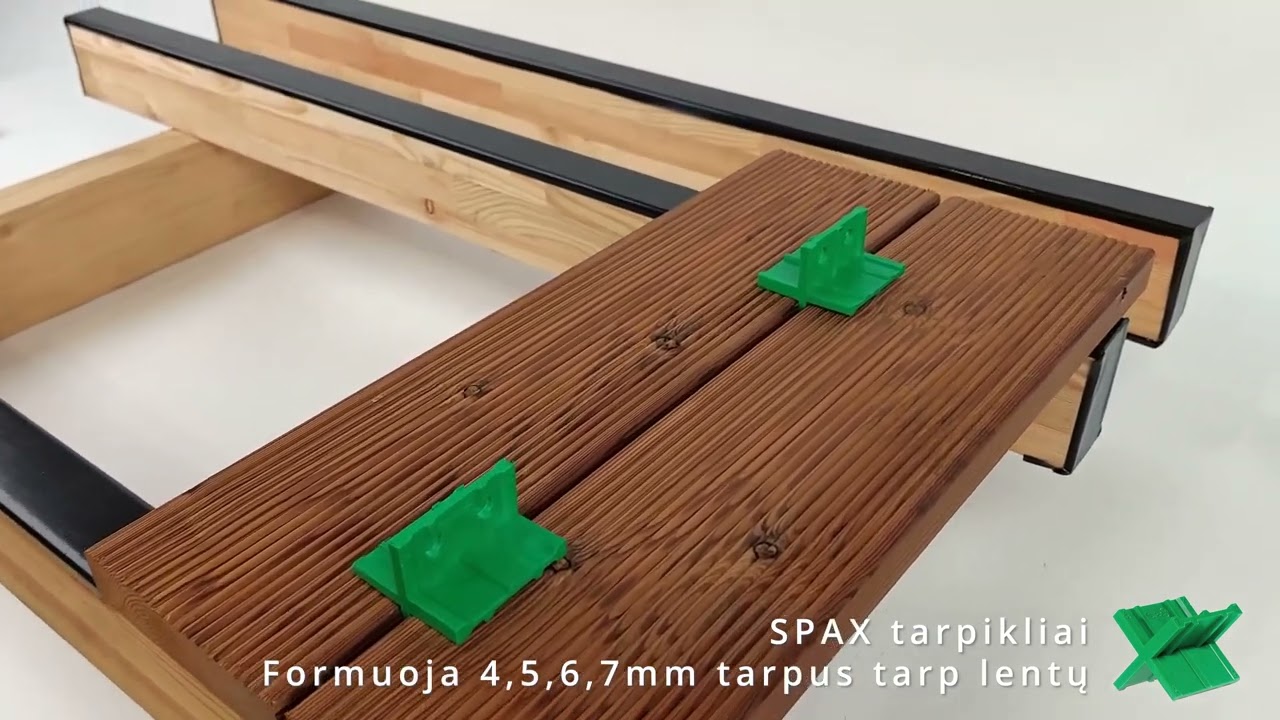 SPAX tarpikliai lengvam terasinių lentų montavimui | MDS Terasos