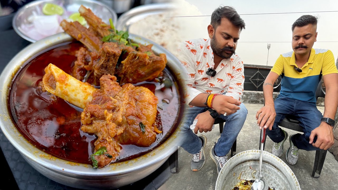 दो दो किलो बकरे का मीट बना रोज़ाना 20kgs मटन बेच देते | सर्दियों का स्पेशल GOAT MEAT IN JAIPUR