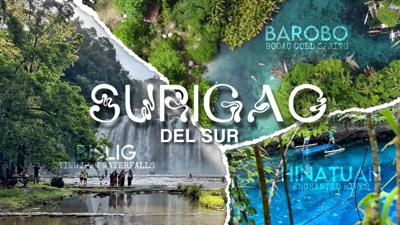 PAHINGA VLOG 26 - BOGAC COLD SPRING | ENCHANTED RIVER | TINUY-AN WATERFALLS | SURIGAO DEL SUR