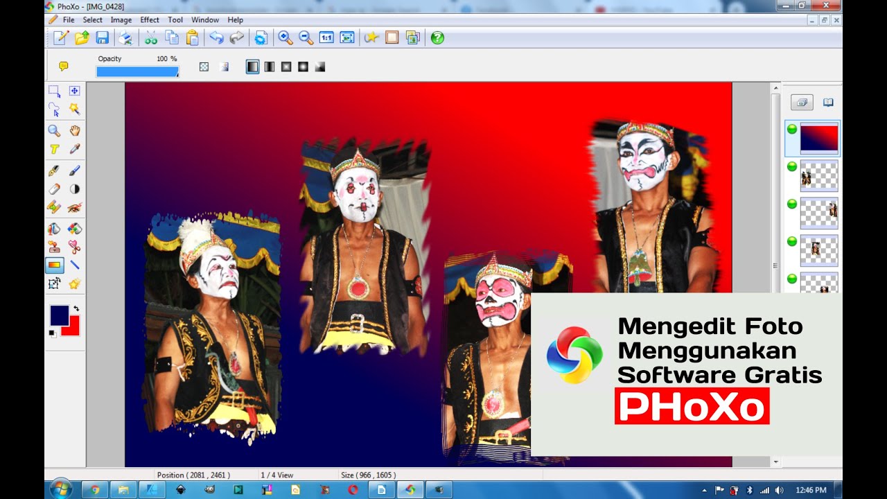 Mengedit Foto Menggunakan Software Gratis PhoXo
