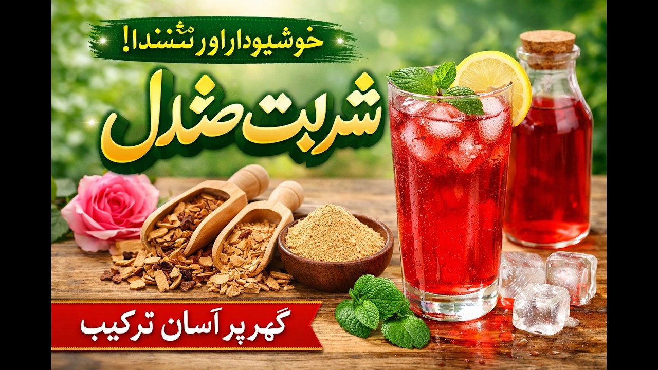 sharbat sandil banane ka tariqah ghar min How to make sandalwood syrup at home