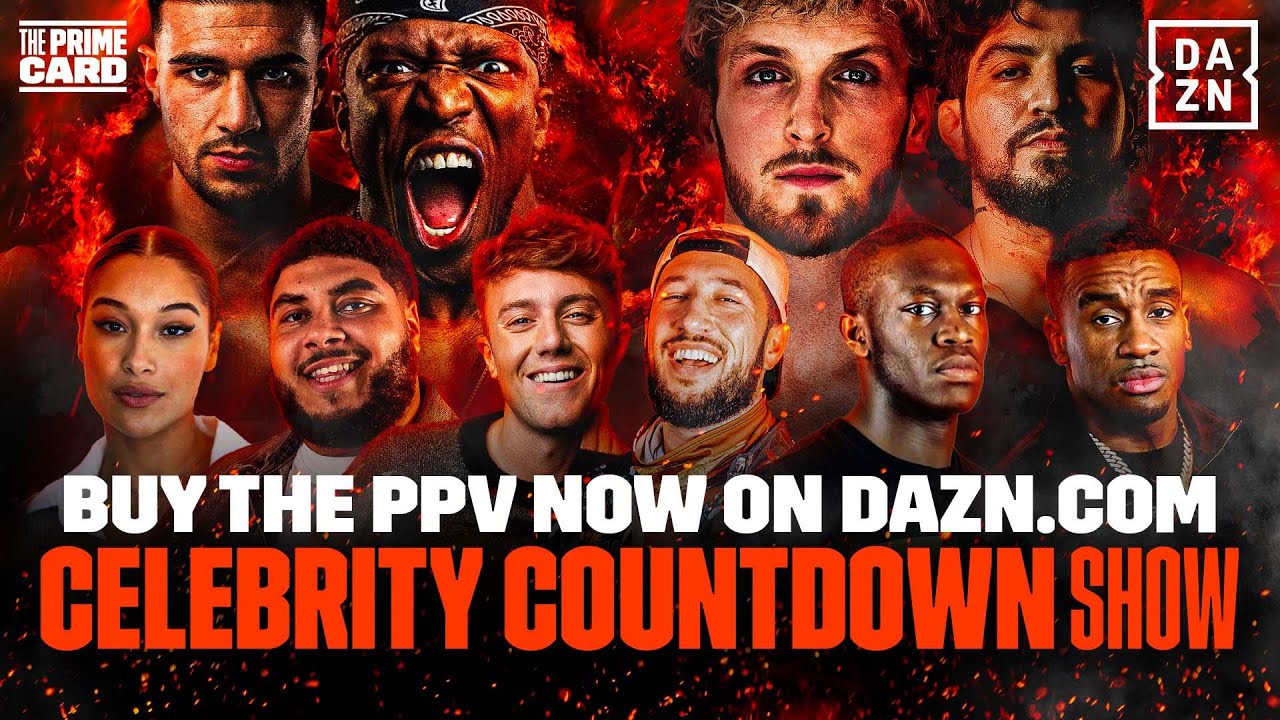 KSI VS. TOMMY FURY & LOGAN PAUL VS. DILLON DANIS | THE PRIME CARD CELEBRITY COUNTDOWN SHOW LIVE